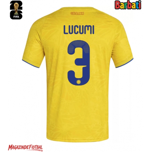 Columbia Jhon Lucumi #3 Tricou Fotbal Replică Mondial 2026 Barbati Acasa Columbia Jhon Lucumi #3 Tricou Fotbal Replică Mondial 2026 Barbati Acasa